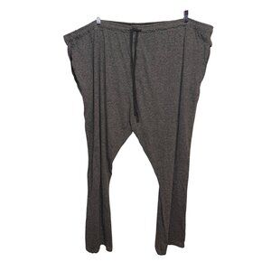 Hanes Mens 6XL Gray Jersey Knit Drawstring Lounge Pants